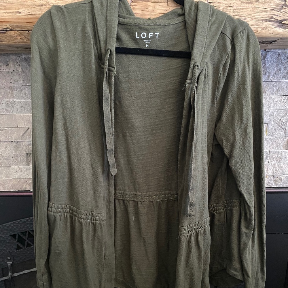 Loft Hooded Jacket - Olive - Medium